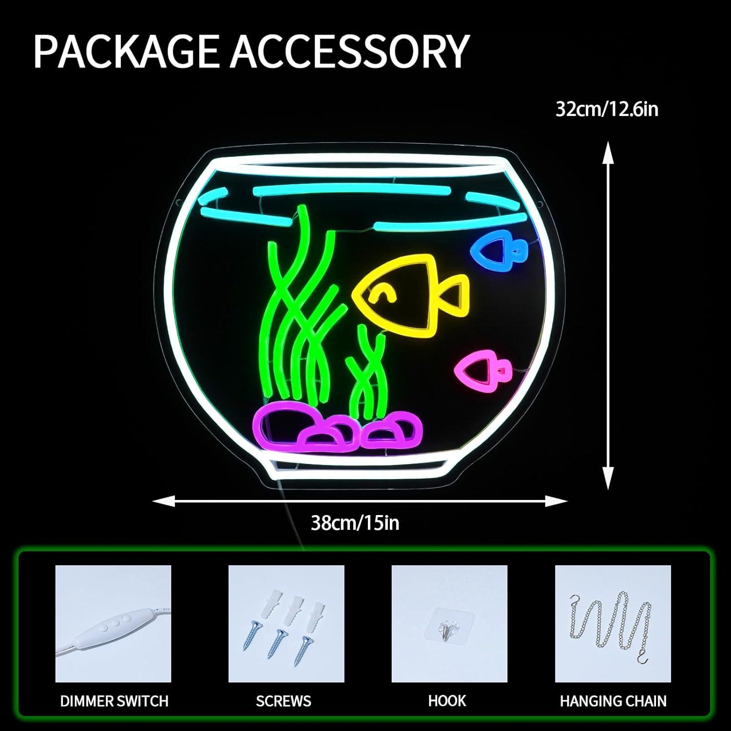 Enseigne néon pour aquarium, l - Aquarium avis et prix